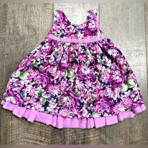 Toddler Baby Girl Purple Floral Dress Gymboree size 2T